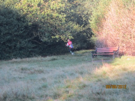 18. Rachael at the spectator control, Sutton Park.JPG